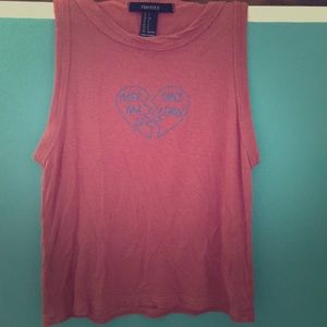 Cropped forever21 tank top